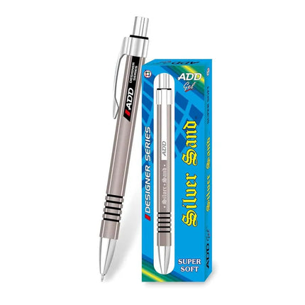 Add Gel Silver Sand Ball Pen - Blue - Ball Pens