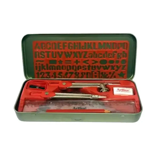 Artline Love-Art Maxx Mathematical Drawing Instruments Box - Geometry Box
