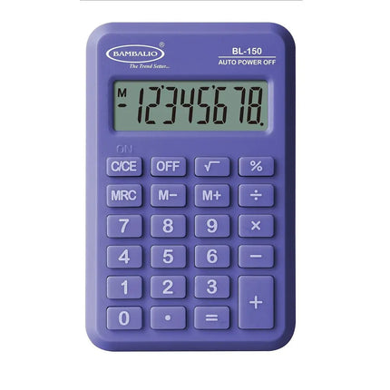Bambalio BL-150 8 Digits Pocket Calculator - Purple - Calculators