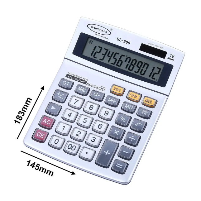 Bambalio BL-200 12 Digits Desktop Calculator - Calculators