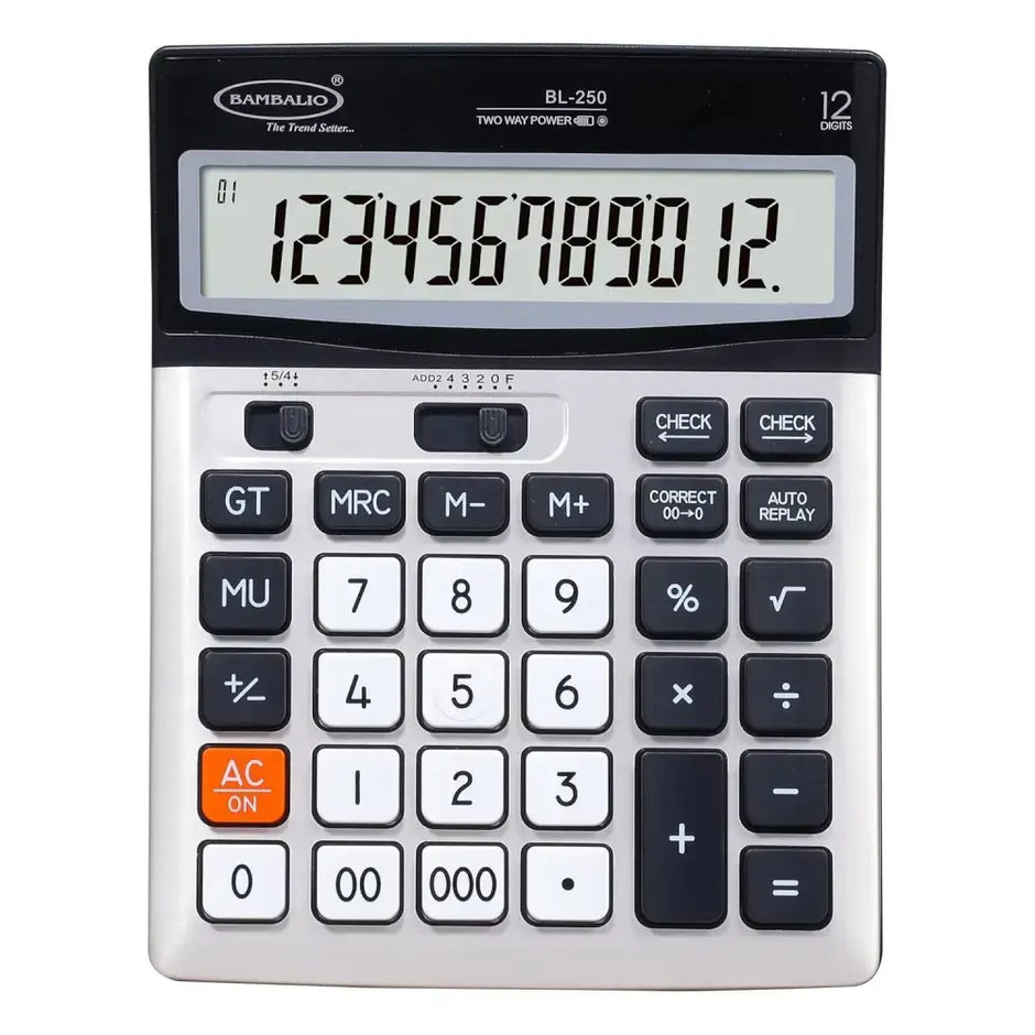 Bambalio BL-250 12 Digits Desktop Calculator - Calculators