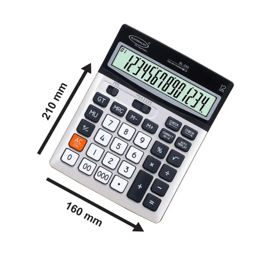 Bambalio BL-250 12 Digits Desktop Calculator - Calculators