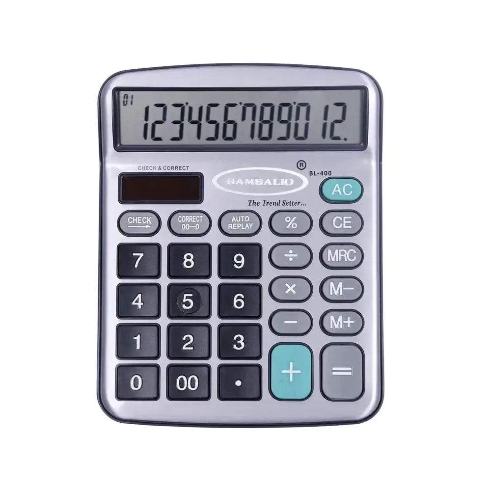 Bambalio BL-400 12 Digits Desktop Calculator - Calculators