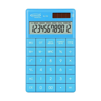 Bambalio BL-750 12 Digits Desktop Calculator - Blue - Calculators