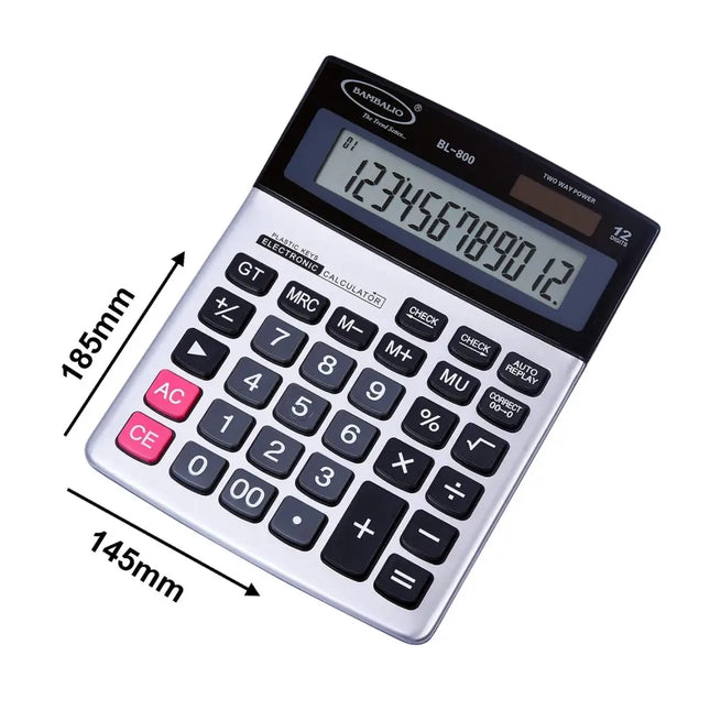 Bambalio BL-800 12 Digits Desktop Calculator - Calculators