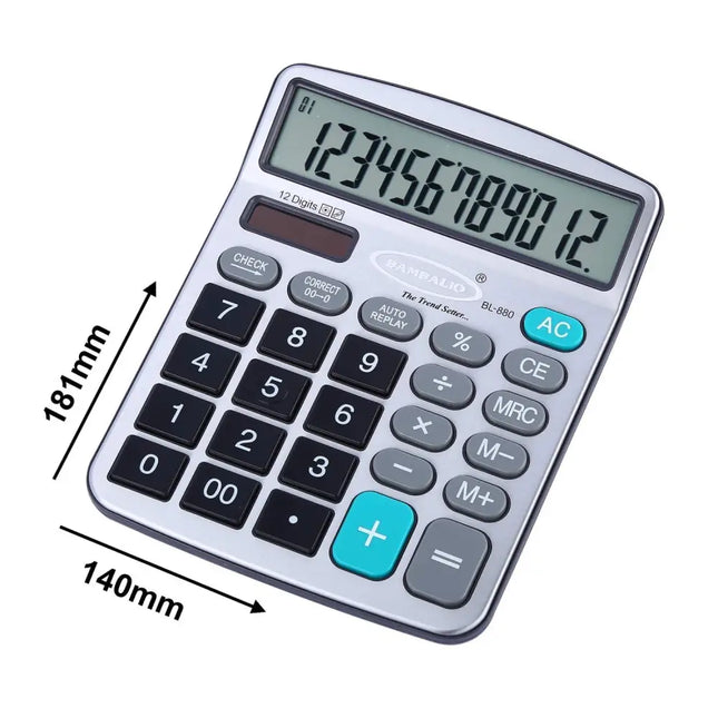 Bambalio BL-880 12 Digits Desktop Calculator - Calculators