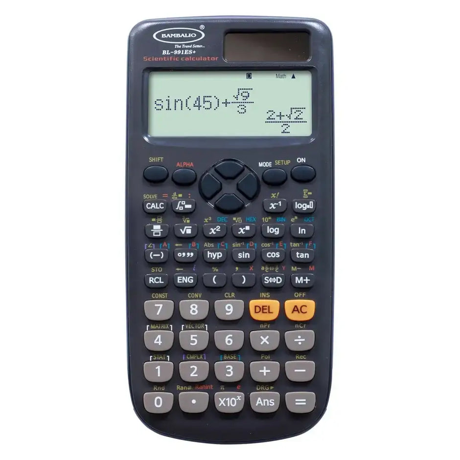 Bambalio BL-991ES Plus Scientific Calculator | 417 Functions and 2 Line Display - Calculators