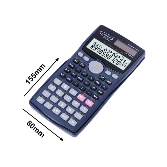 Bambalio BL-991MS Scientific Calculator | 401 Functions and 2 Line Display - Calculators
