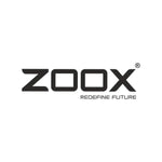 Black ’zoox’ logo with the tagline ’redefine future’ beneath it.