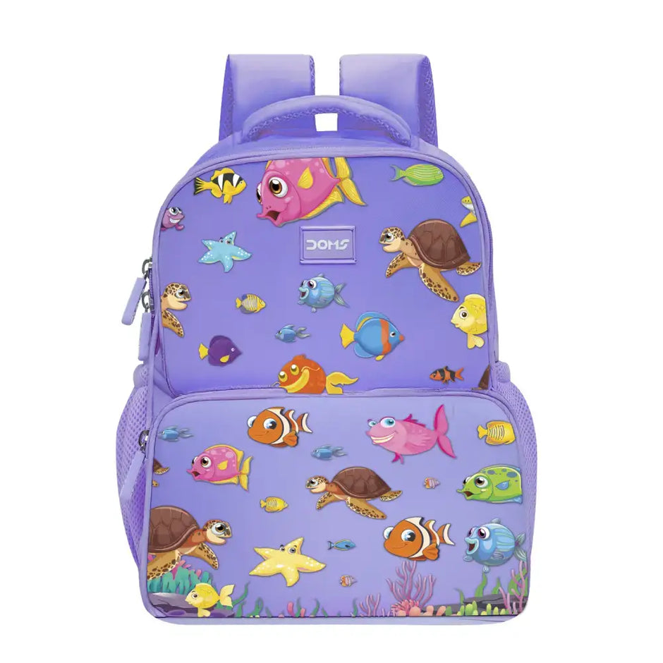 DOMS Back Pack - Aqua Series - Purple - Back Packs