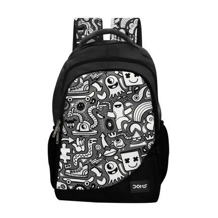 DOMS Back Pack - Doodle Series - Black - Back Packs