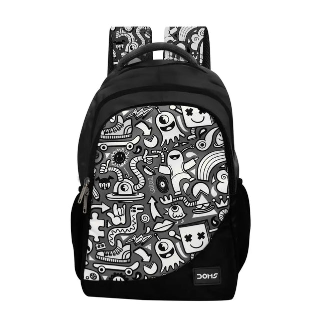 DOMS Back Pack - Doodle Series - Black - Back Packs