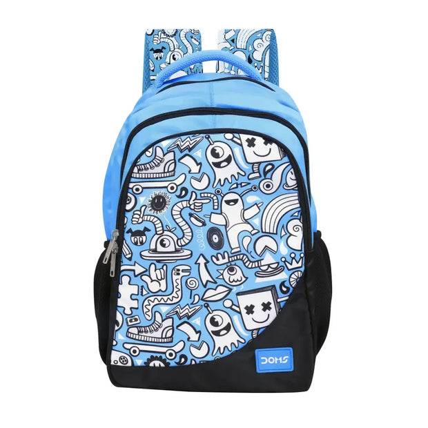 DOMS Back Pack - Doodle Series - Blue - Back Packs