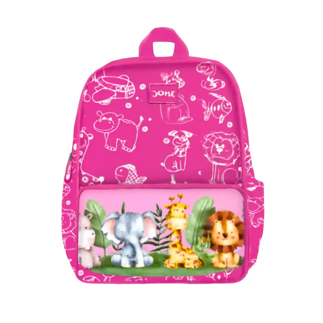 DOMS Back Pack - Jungle Series - Pink - Back Packs