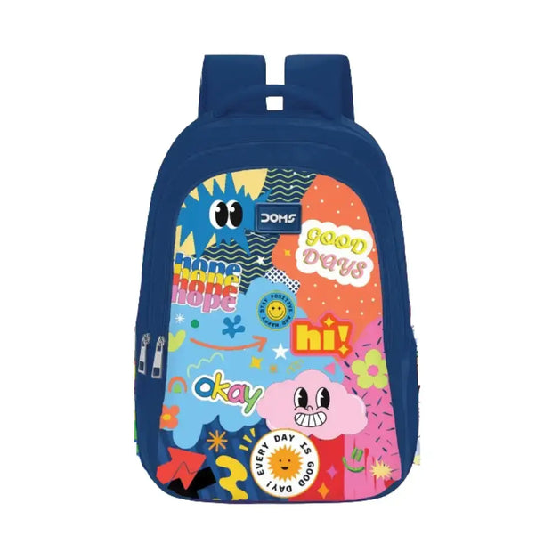 DOMS Back Pack - Sticker Series - Dark Blue - Back Packs