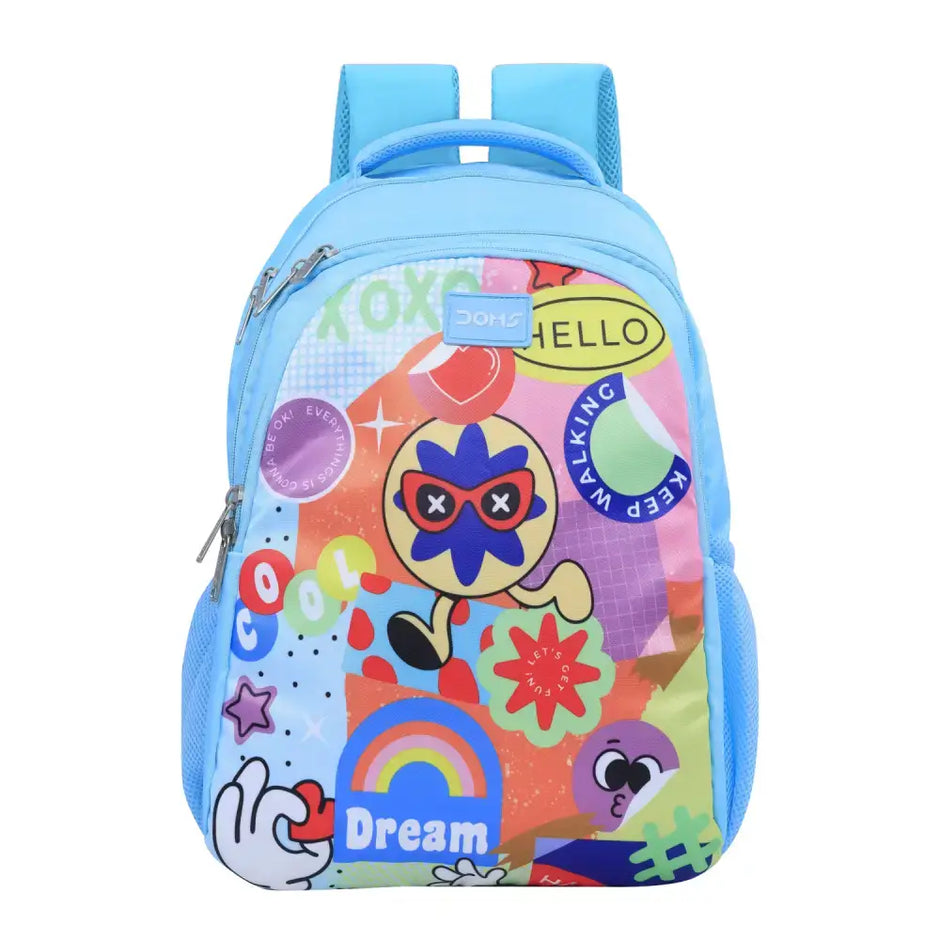 DOMS Back Pack - Sticker Series - Light Blue - Back Packs