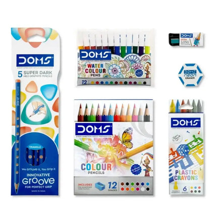 DOMS Champions Kit | Combination of 6 Stationery Items - Art Kits