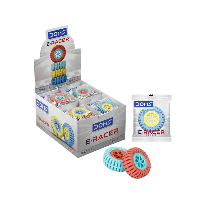DOMS E-Racer Eraser | Pack of 1 - Erasers