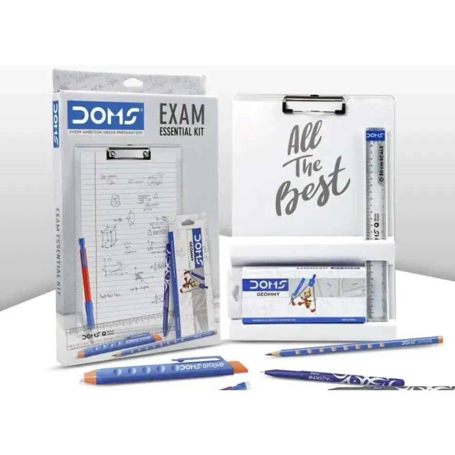 DOMS Exam Essential Kit | Pack of 12 Items - Art Kits
