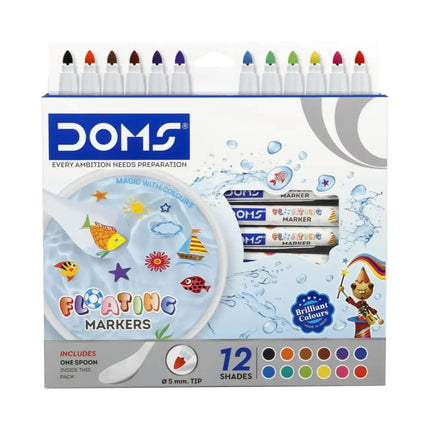 DOMS Floating Markers Set of 12 Shades - Art Markers