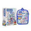 DOMS Junior Art Kit | Comes With Transparent Zipper Bag | Combination of 8 Stationery Items - Art Kits