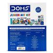 DOMS Junior Art Kit | Comes With Transparent Zipper Bag | Combination of 8 Stationery Items - Art Kits