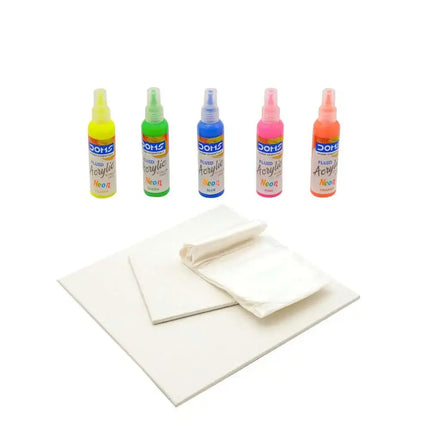 DOMS Neon Fluid Acrylic Colours Kit - Art Kits