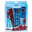 DOMS Speedz Stationery Kit | Includes 1 Speedz Compass Box 1 E-Racer Eraser 1 Sharpener 2 Speedz Pencils & 1 Pack of 12