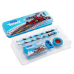 DOMS Speedz Stationery Kit | Includes 1 Speedz Compass Box 1 E-Racer Eraser 1 Sharpener 2 Speedz Pencils & 1 Pack of 12