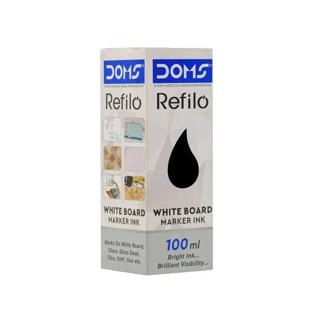 DOMS White Board Marker Ink - Black / 100ML - White Board Marker