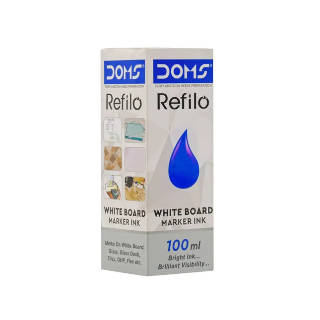 DOMS White Board Marker Ink - Blue / 100ML - White Board Marker
