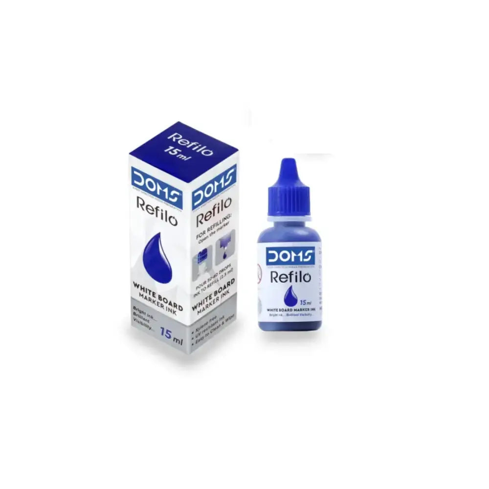 DOMS White Board Marker Ink - Blue / 15ML - White Board Marker
