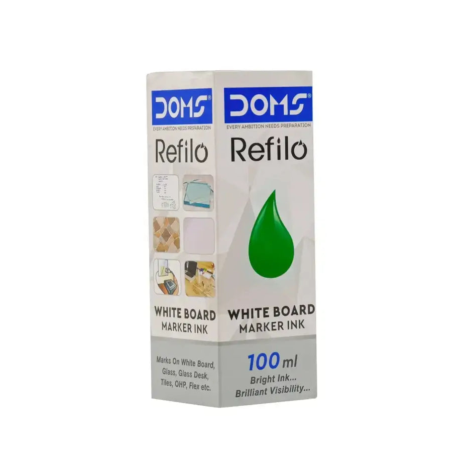 DOMS White Board Marker Ink - Green / 100ML - White Board Marker