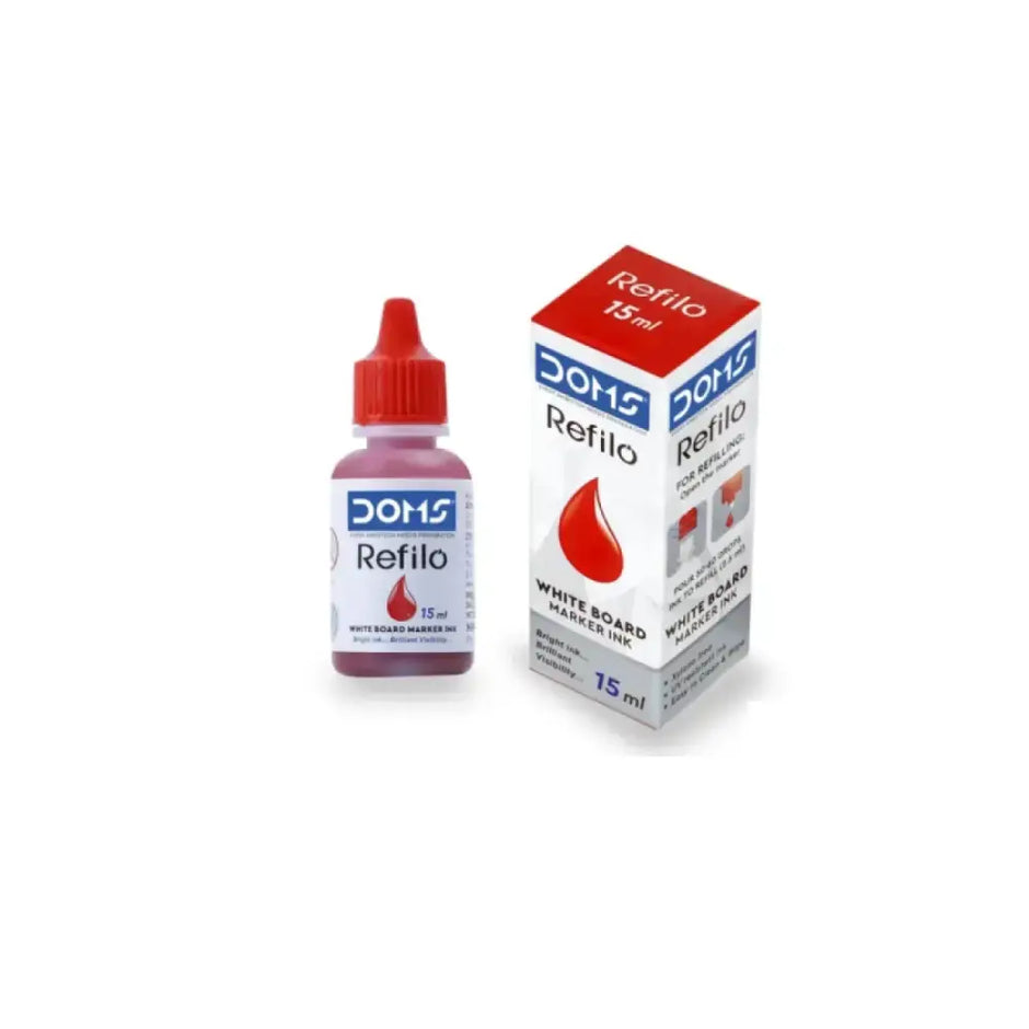 DOMS White Board Marker Ink - Red / 15ML - White Board Marker