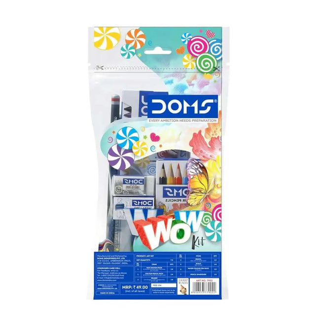 DOMS Wow Kit | Combination of 7 Painting & Coloring Items Multicolor - Art Kits