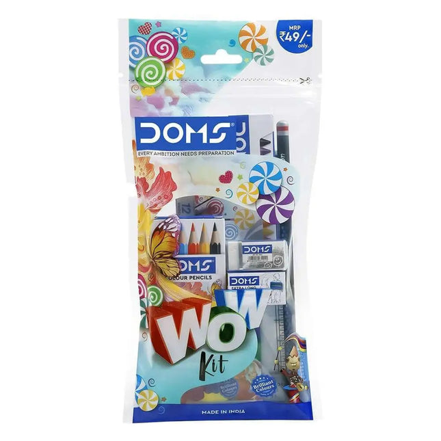 DOMS Wow Kit | Combination of 7 Painting & Coloring Items Multicolor - Art Kits