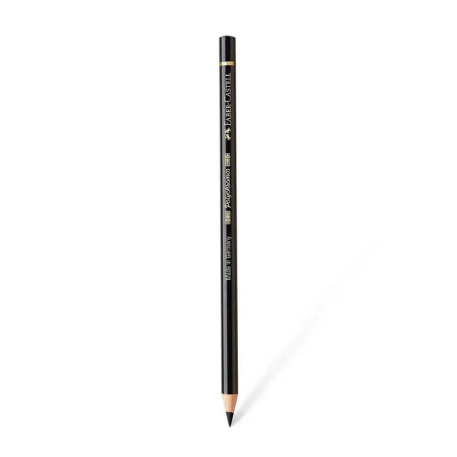 Faber Castell Polychromos Colour Pencil - Single Pencil - Black Colour Shades - Black - Colour Pencil