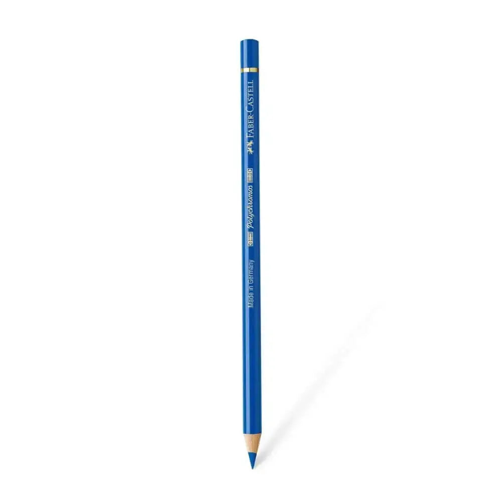 Faber Castell Polychromos Colour Pencil - Single Pencil - Blue Colour Shades - Cobalt Blue-Greenish - Colour Pencil