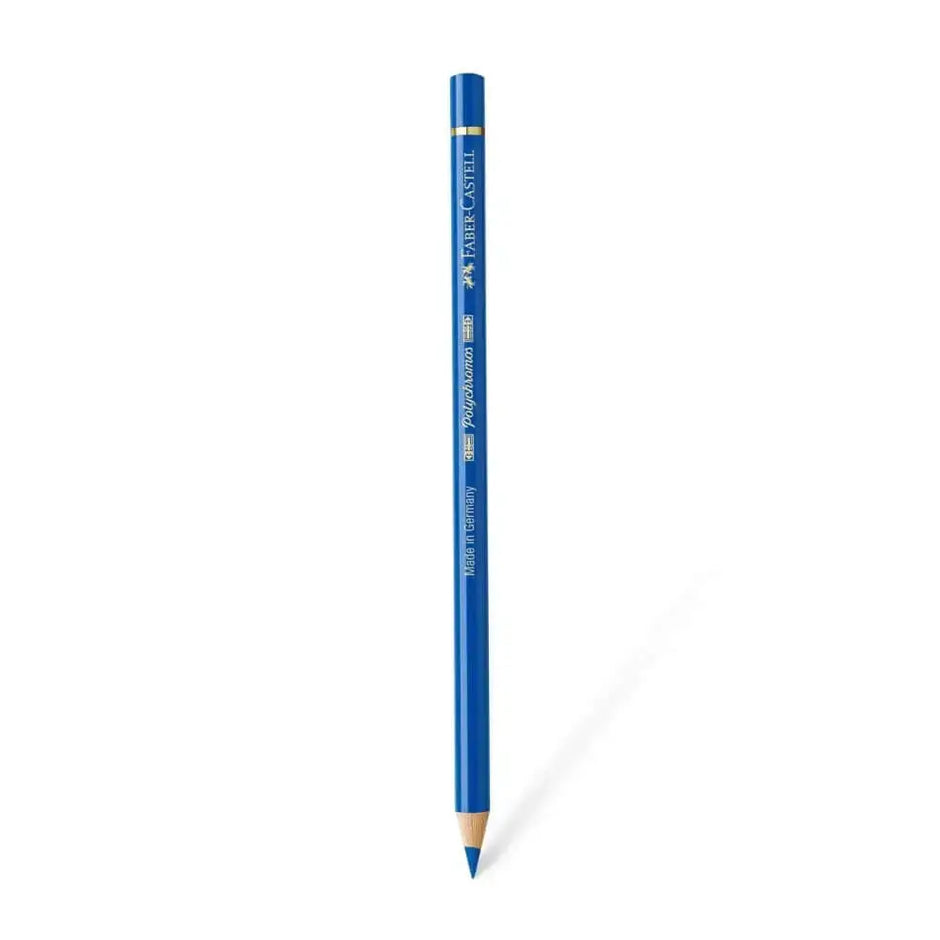 Faber Castell Polychromos Colour Pencil - Single Pencil - Blue Colour Shades - Cobalt Blue-Greenish - Colour Pencil