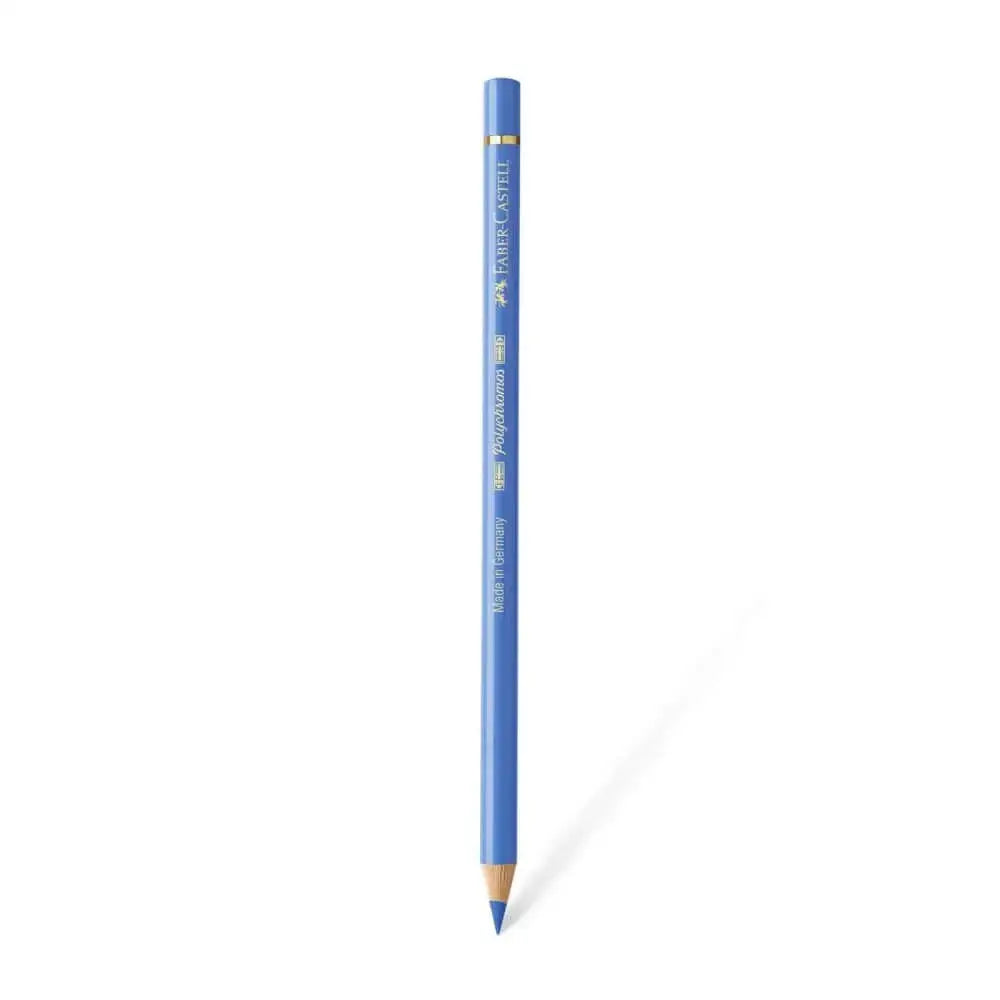 Faber Castell Polychromos Colour Pencil - Single Pencil - Blue Colour Shades - Light Ultramarine - Colour Pencil