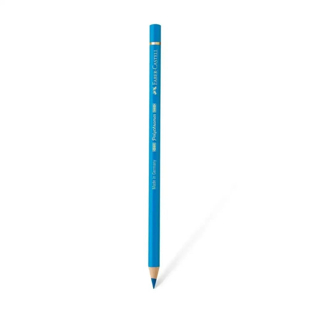 Faber Castell Polychromos Colour Pencil - Single Pencil - Blue Colour Shades - Phthalo Blue - Colour Pencil