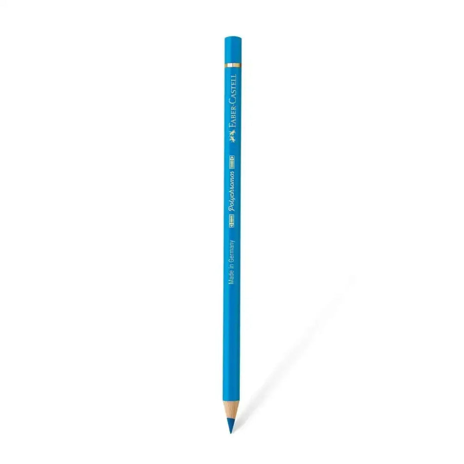 Faber Castell Polychromos Colour Pencil - Single Pencil - Blue Colour Shades - Phthalo Blue - Colour Pencil