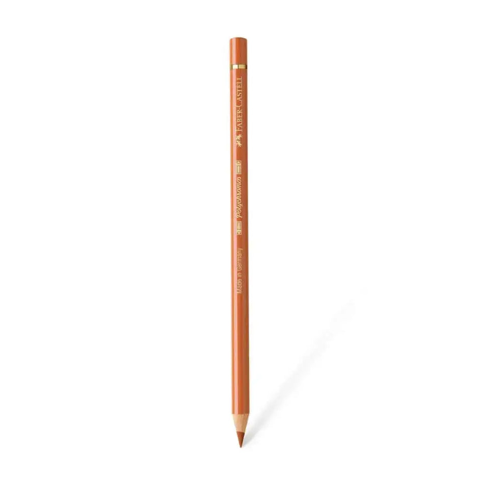 Faber Castell Polychromos Colour Pencil - Single Pencil - Brown Colour Shades - Burnt Ochre - Colour Pencil