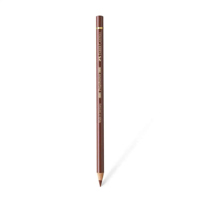 Faber Castell Polychromos Colour Pencil - Single Pencil - Brown Colour Shades - Burnt Sienna - Colour Pencil