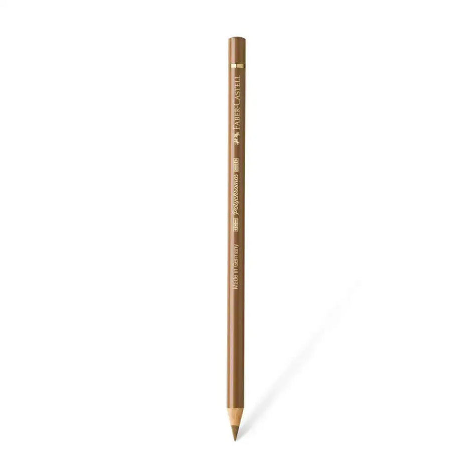 Faber Castell Polychromos Colour Pencil - Single Pencil - Brown Colour Shades - Raw Umber - Colour Pencil