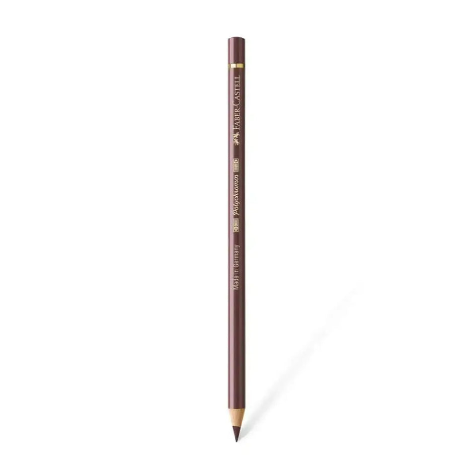 Faber Castell Polychromos Colour Pencil - Single Pencil - Brown Colour Shades - Van Dyck Brown - Colour Pencil