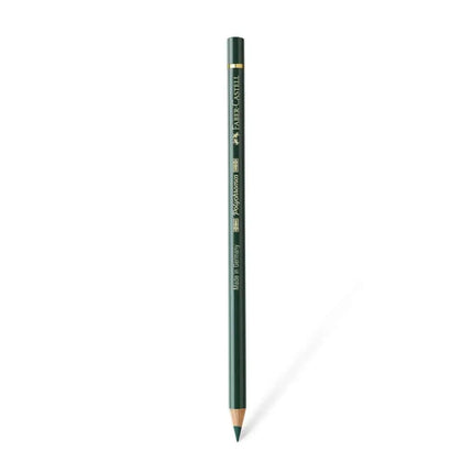 Faber Castell Polychromos Colour Pencil - Single Pencil - Green Colour Shades - chrome oxide green - Colour Pencil