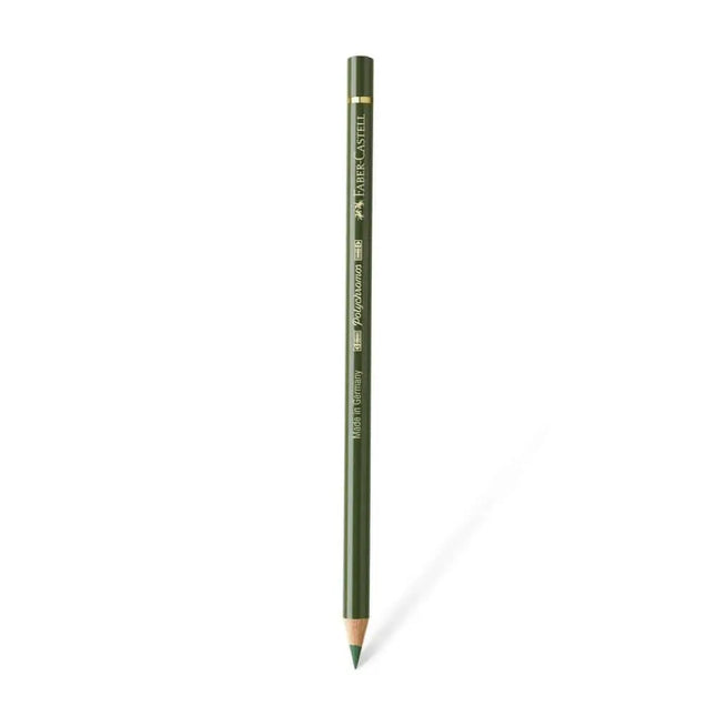 Faber Castell Polychromos Colour Pencil - Single Pencil - Green Colour Shades - Chromium Green Opaque - Colour Pencil