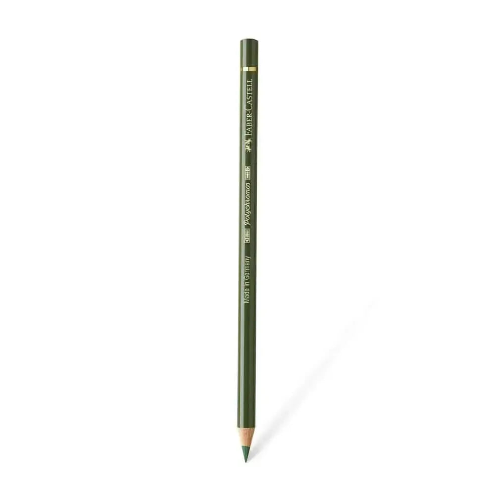 Faber Castell Polychromos Colour Pencil - Single Pencil - Green Colour Shades - Chromium Green Opaque - Colour Pencil