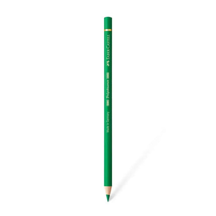 Faber Castell Polychromos Colour Pencil - Single Pencil - Green Colour Shades - Emerald Green - Colour Pencil